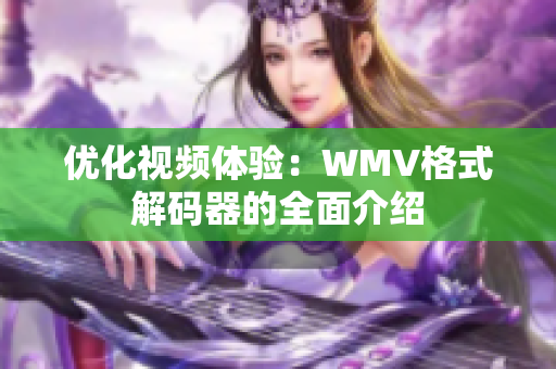 优化视频体验：WMV格式解码器的全面介绍