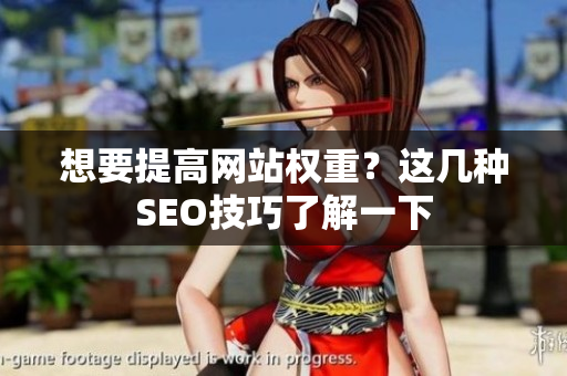 想要提高网站权重？这几种SEO技巧了解一下