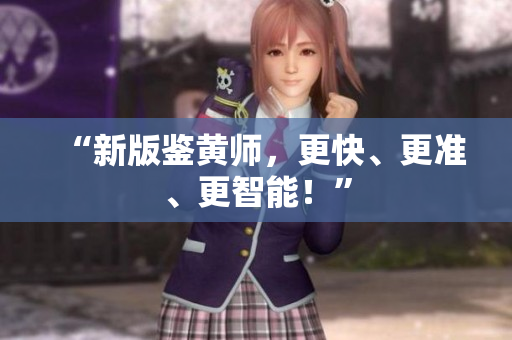 “新版鉴黄师，更快、更准、更智能！”