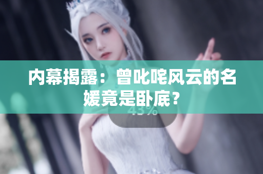 内幕揭露：曾叱咤风云的名媛竟是卧底？