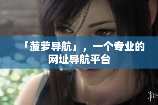 「菠萝导航」，一个专业的网址导航平台