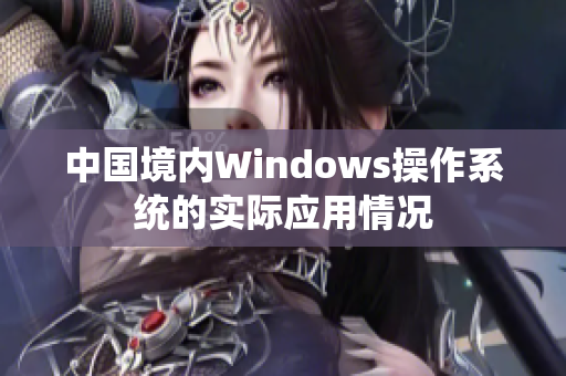 中国境内Windows操作系统的实际应用情况