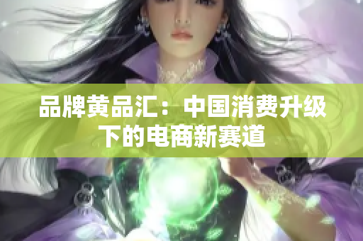 品牌黄品汇：中国消费升级下的电商新赛道