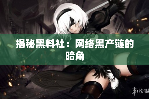 揭秘黑料社：网络黑产链的暗角