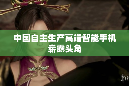 中国自主生产高端智能手机崭露头角
