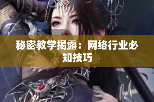 秘密教学揭露：网络行业必知技巧