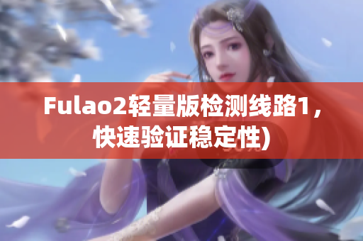 Fulao2轻量版检测线路1，快速验证稳定性)