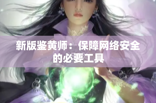新版鉴黄师：保障网络安全的必要工具