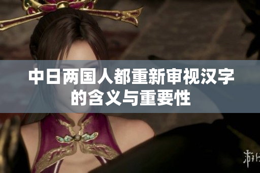 中日两国人都重新审视汉字的含义与重要性