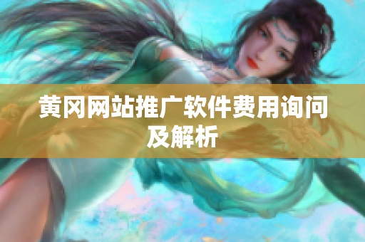 黄冈网站推广软件费用询问及解析