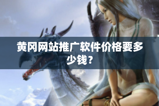 黄冈网站推广软件价格要多少钱？