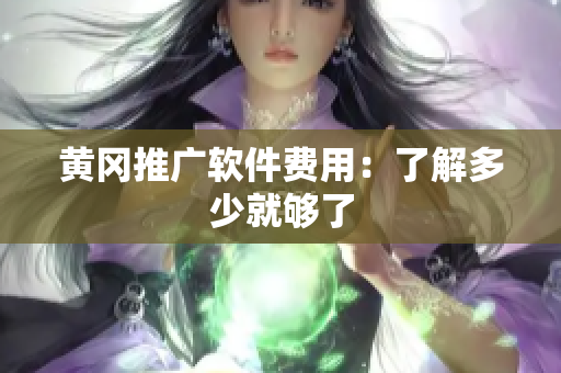 黄冈推广软件费用：了解多少就够了