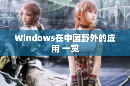 Windows在中国野外的应用 一览