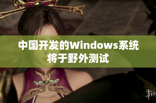 中国开发的Windows系统将于野外测试