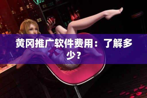 黄冈推广软件费用：了解多少？