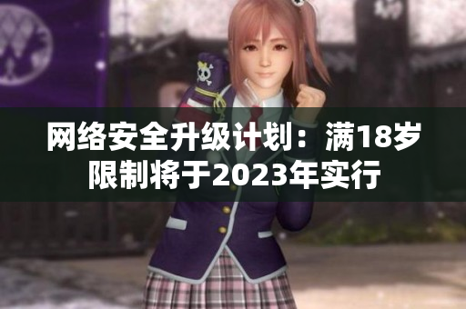 网络安全升级计划：满18岁限制将于2023年实行