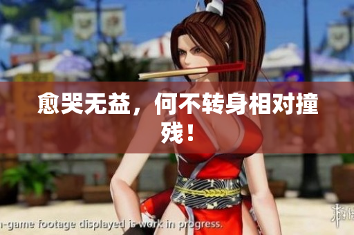 愈哭无益，何不转身相对撞残！