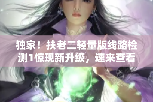 独家！扶老二轻量版线路检测1惊现新升级，速来查看！