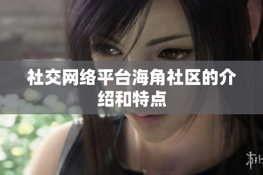 社交网络平台海角社区的介绍和特点