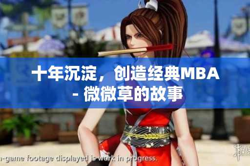 十年沉淀，创造经典MBA - 微微草的故事