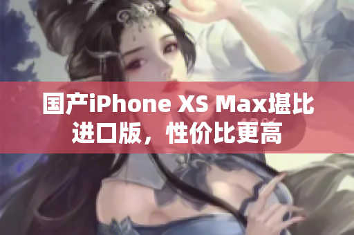 国产iPhone XS Max堪比进口版，性价比更高
