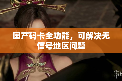 国产码卡全功能，可解决无信号地区问题