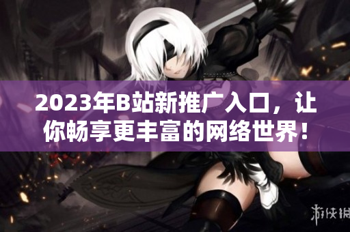 2023年B站新推广入口，让你畅享更丰富的网络世界！