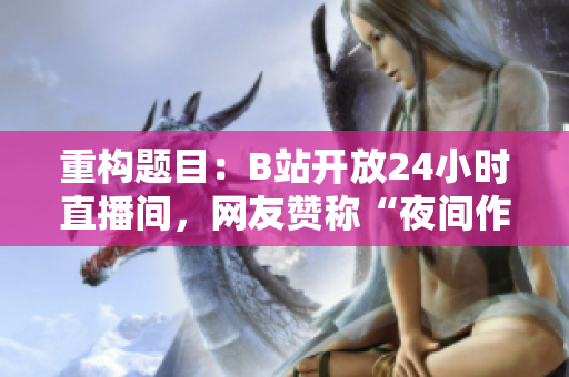 重构题目：B站开放24小时直播间，网友赞称“夜间作业福利”