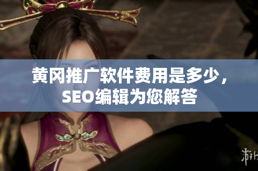 黄冈推广软件费用是多少，SEO编辑为您解答