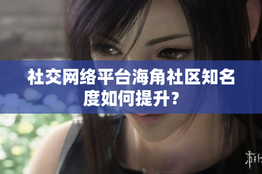 社交网络平台海角社区知名度如何提升？