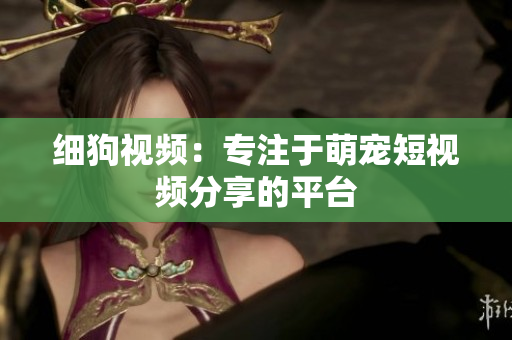 细狗视频：专注于萌宠短视频分享的平台
