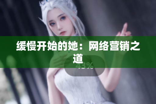 缓慢开始的她：网络营销之道