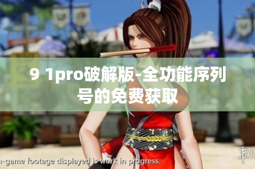 9 1pro破解版-全功能序列号的免费获取