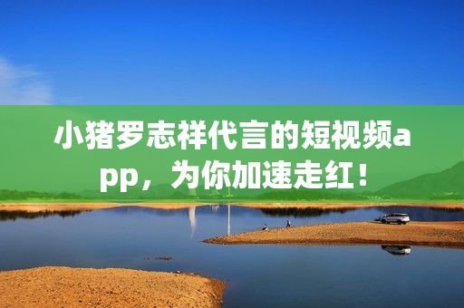 小猪罗志祥代言的短视频app，为你加速走红！