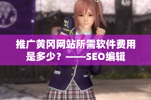 推广黄冈网站所需软件费用是多少？——SEO编辑