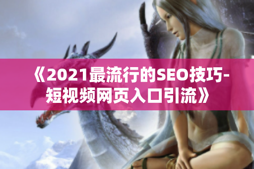 《2021最流行的SEO技巧-短视频网页入口引流》
