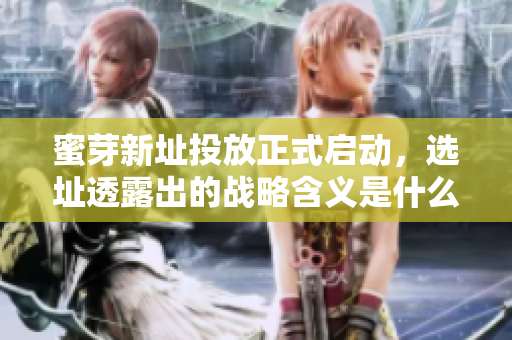蜜芽新址投放正式启动，选址透露出的战略含义是什么？