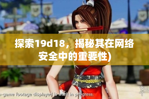 探索19d18，揭秘其在网络安全中的重要性)