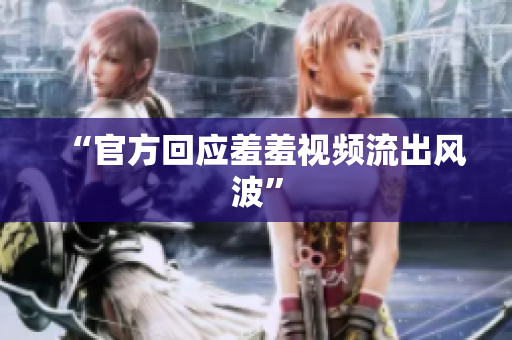 “官方回应羞羞视频流出风波”