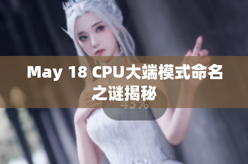 May 18 CPU大端模式命名之谜揭秘