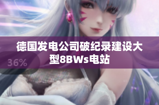 德国发电公司破纪录建设大型8BWs电站