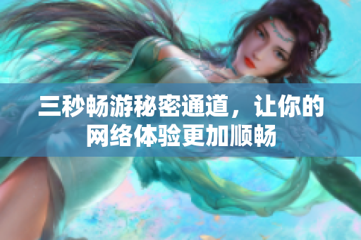 三秒畅游秘密通道，让你的网络体验更加顺畅