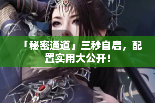 「秘密通道」三秒自启，配置实用大公开！