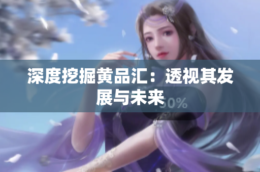 深度挖掘黄品汇：透视其发展与未来