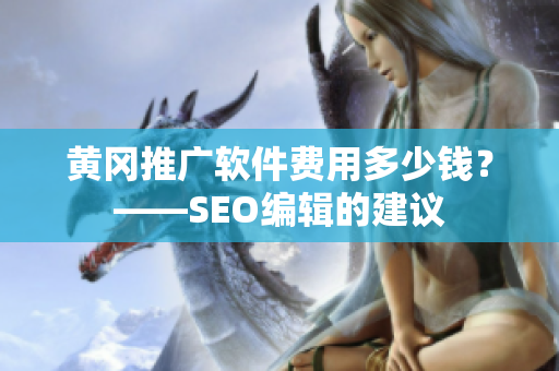 黄冈推广软件费用多少钱？——SEO编辑的建议