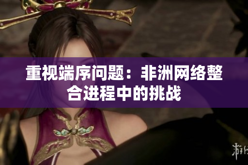 重视端序问题：非洲网络整合进程中的挑战