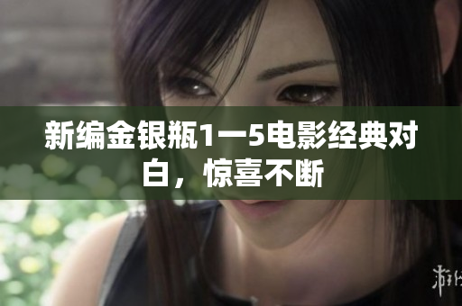 新编金银瓶1一5电影经典对白，惊喜不断