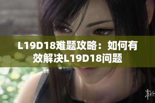 L19D18难题攻略：如何有效解决L19D18问题