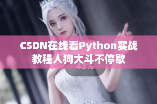 CSDN在线看Python实战教程人狗大斗不停歇
