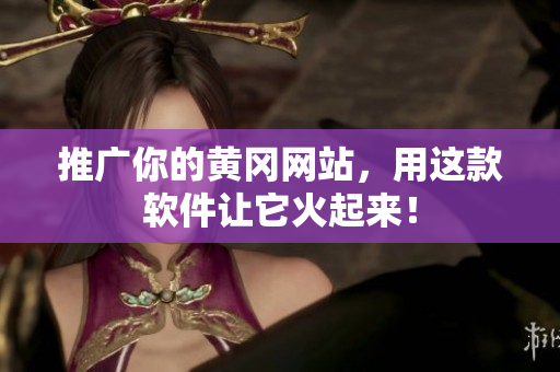 推广你的黄冈网站，用这款软件让它火起来！